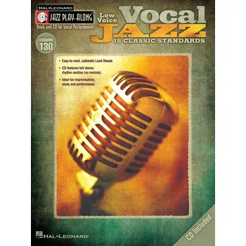 Vocal Jazz (Low Voice) - Jazz Play-Along Volume 130 - noty pro nzk hlas 1000822