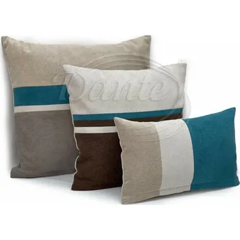 Dekorativní polštářek Dante Set povlaků na polštářky Enjoy modrá - 50x50cm,40x40cm,25x40cm