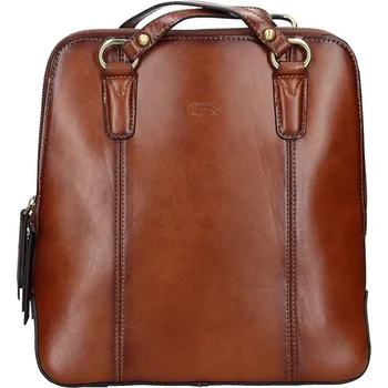 Městský batoh Dámská kožená batůžko kabelka Katana Martina - hnědá