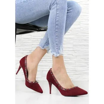 Dámské lodičky Comer Vínové lodičky AH-11BO Velikost: 37