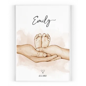 Plakát Plakát / Obraz Baby Pololesklý saténový papír A4 - 21 x 29,7 cm