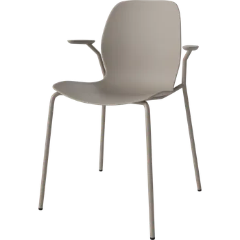 Jídelní židle Seed, Provedení Mocca skořepina, mocca nohy