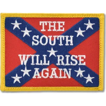 Nášivka Moto nášivka The South Will Rise 8 cm x 5,5 cm
