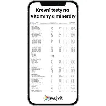Diagnostický test Krevní testy na Vitamíny a minerály - balíček Mujvit