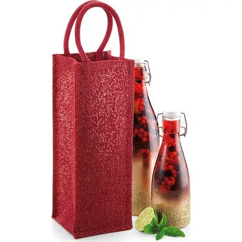 Dárková taška Jutová taška na lahve W433