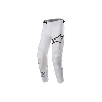 Moto kalhoty Mx Kalhoty Alpinestars Racer Dialed White / Black, Velikost 34
