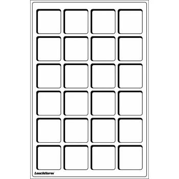 Obal pro sběratelský předmět LEUCHTTURM Plata na mince L, modré Velikost 1 pole: 47 x 47 mm