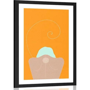 Plakát Dovido Plakát s paspartou dívka s květinou života