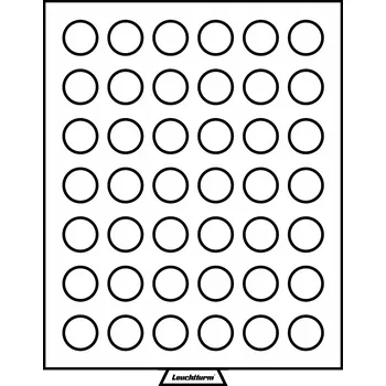Obal pro sběratelský předmět LEUCHTTURM Boxy na mince, kulaté, tmavě červené Velikost 1 pole: Ø 29 mm