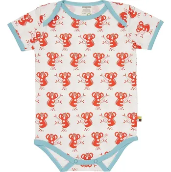 Dětské body s krátkým rukávem Koala oranžová loud + proud Velikost: 62/68