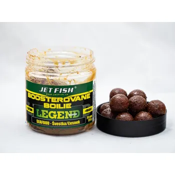 Boilies Legend Range - Boosterované boilie 250ml - 20mm : SEAFOOD - ŠVESTKA / ČESNEK