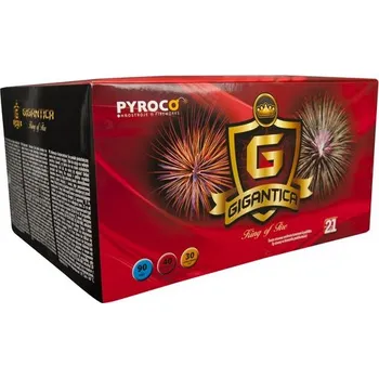 Zábavní pyrotechnika Gigantica - kompaktní ohňostroj 90 ran / 20 - 25 mm