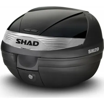 Zavazadlo na motocykl Motokufr SHAD SH29 D0B29100+D1B29E21 s plotnou (kufr s černým krytem víka)