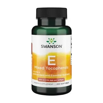 Swanson Vitamin E Mixed Tocopherols Doplněk stravy s obsahem vitaminu E 250 ks, gelové tablety, 400 IU (134 mg)
