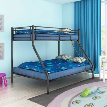 postel vidaXL Rám poschoďové postele 140 x 200, 90 x 200 cm kov