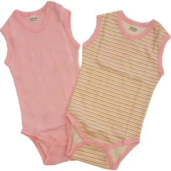 Malé děti Body tílko sada 80 růžová