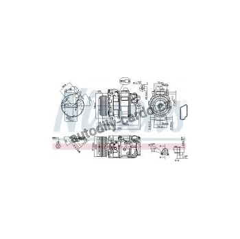 Chladič motoru Kompresor klimatizace NISSENS 890390