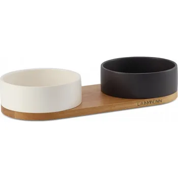 Miska pro psa Miska pro psa i kočku Vuku Labbvenn bílo černá Velikost: M/L