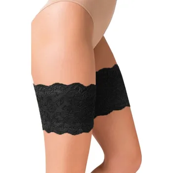 Dámské punčochy Gabriella krajková ochrana stehen Bandalette černá - Černá / 5/6 - 68-76cm