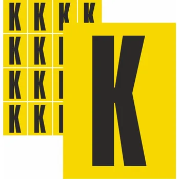 Speciální papír Písmena samolepící K samolepící vinylová fólie velikost znaku 95 mm