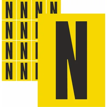 Speciální papír Písmena samolepící N samolepící vinylová fólie velikost znaku 95 mm