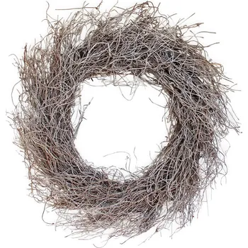 Floristika Kruh proutí 36cm bílá patina (541533)