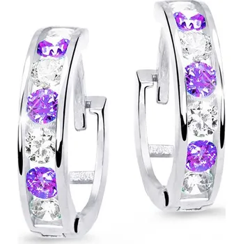 Náušnice Cutie Kids Jewellery C3345-80-X-2 fialové
