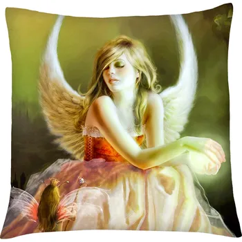 Polštář Polštář andělé 04 béžová Mybesthome 40x40 cm Varianta: Povlak na polštář s výplní, 40x40 cm