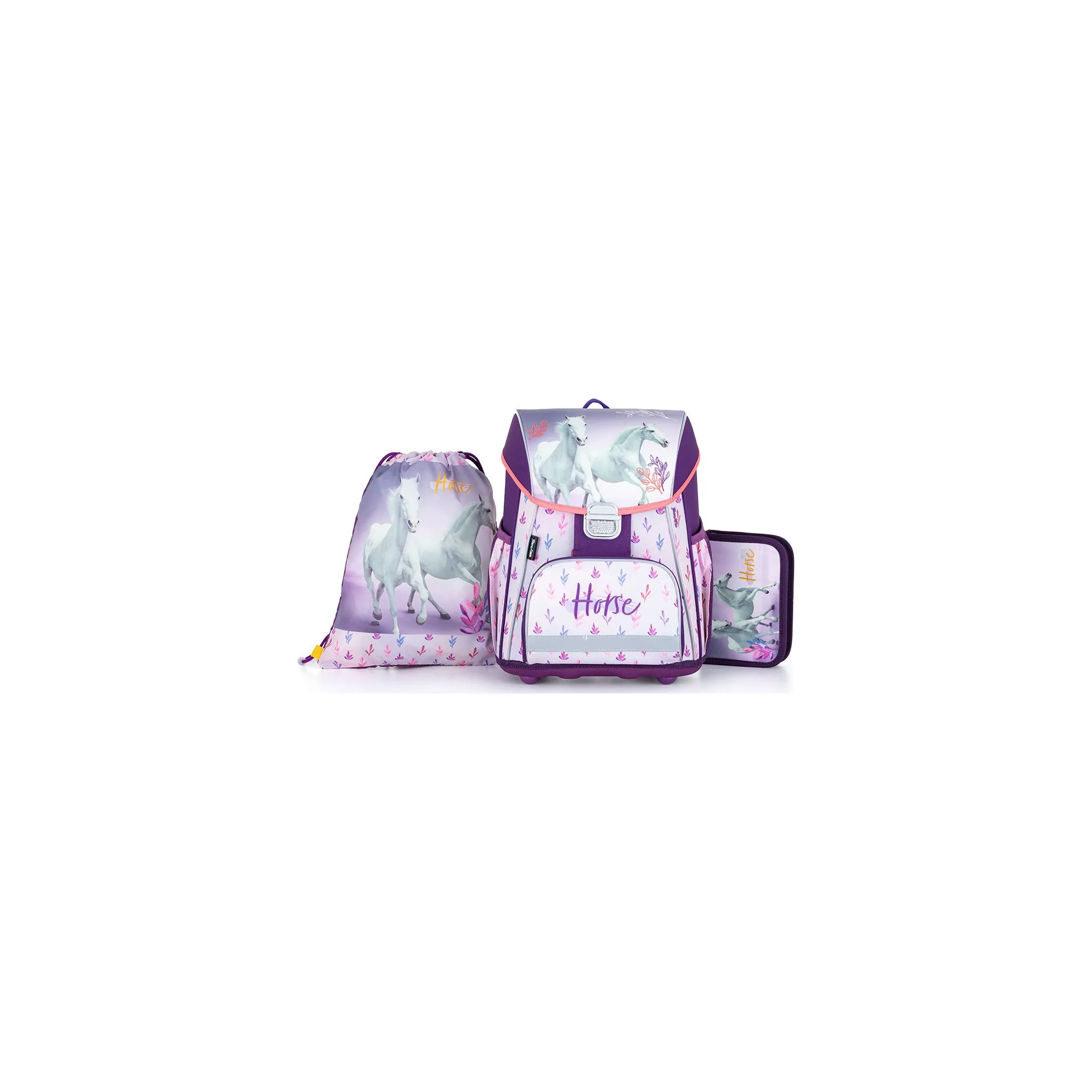 Fotografie 1 - Set školních potřeb Oxybag Premium Light 3dílný set Kůň 0-67822 