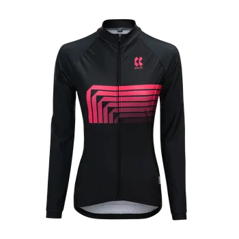 cyklistický dres Kalas Dámský cyklistický dres MOTION Z2 dlouhý rukáv, růžový Kalas velikost: 4 (L)