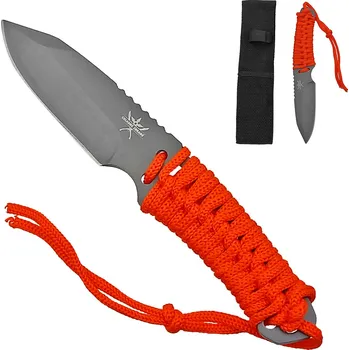 Bojový nůž CHZ Survival/vrhací nůž s oranžovou omotávkou "REFLEX" s pouzdrem