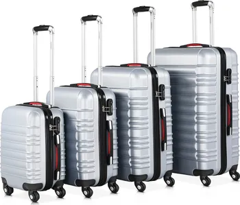 Cestovní kufr DBA 107217 stříbrná
