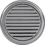 Nerezová větrací mřížka kruhová se síťovinou 125