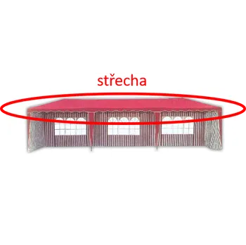 Zahrada Rojaplast Střecha k altánu 3901-PL - červená