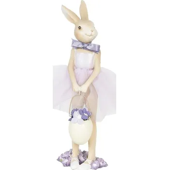 Velikonoční dekorace Velikonoční dekorace - Zaječí slečna s košíkem, Clayre & Eef 6PR3124