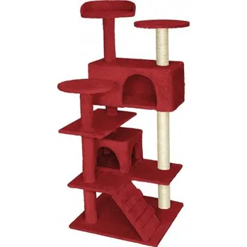Škrabadlo, drápadlo, prolézačka pro kočky - velikost XL vínové, 50x50x140cm.