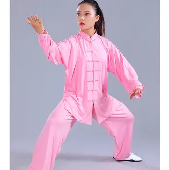 Bojový sport Kung Fu, Tai Chi oblečení obleky ---- Růžový(žena)