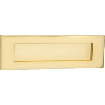 Dveřní kování COBRA VHOZ NA DOPISY VITTORIA Provedení: 251x74 mm, Povrch: OLV - mosaz leštěná lesklá