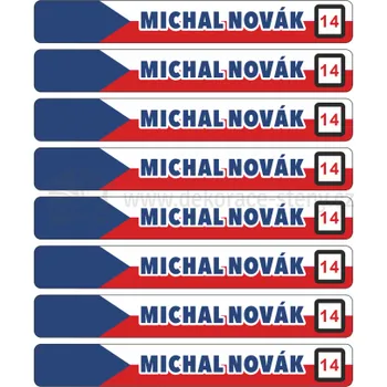Samolepící dekorace Samolepky se jménem - sportovci