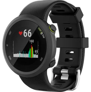 Příslušenství k chytrým hodinkám eses Silikonový řemínek pro Garmin Forerunner 45, Forerunner 45S a SWIM 2 - Černý