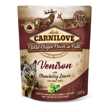 Carnilove Dog Pouch Paté Venison & Strawberry 12x300g