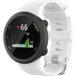 eses Silikonový řemínek pro Garmin Forerunner 45, Forerunner 45S a SWIM 2 - Bílý