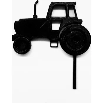 Dortová svíčka Zápich - traktor #00 černobílý