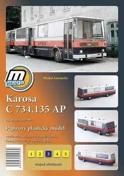 Papírový model Karosa C734.135 AP 1:43 - Nakladatelství MegaGraphic
