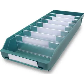 Regálový box RackBox, 600 x 240 x 95 mm, barva zelená