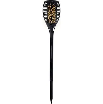 Venkovní osvětlení Solární LED zapichovací svítidlo plamen 6,6W, 61cm, 1x AAA NI-MH 600mAh, 33LED, IP65, 3000K [RTV100011]