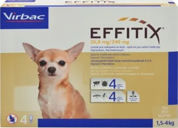 Antiparazitikum pro psa Virbac Effitix Spot-on pro psy