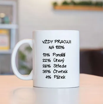 Hrnek Vždy pracuji na 100%