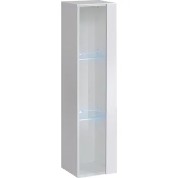 Vinotéka Vitrína závesná Switch WW2 bílá + LED