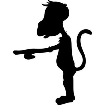 Samolepicí dekorace na vozidlo Samolepka opičáček na auto a motorku, tuning nálepka (5548)